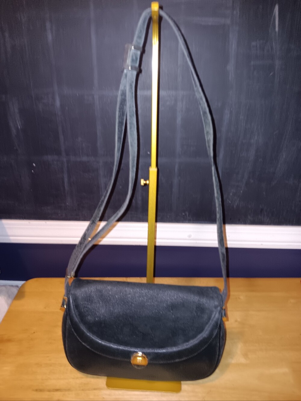 Givenchy Vintage Black Leather Shoulder Bag